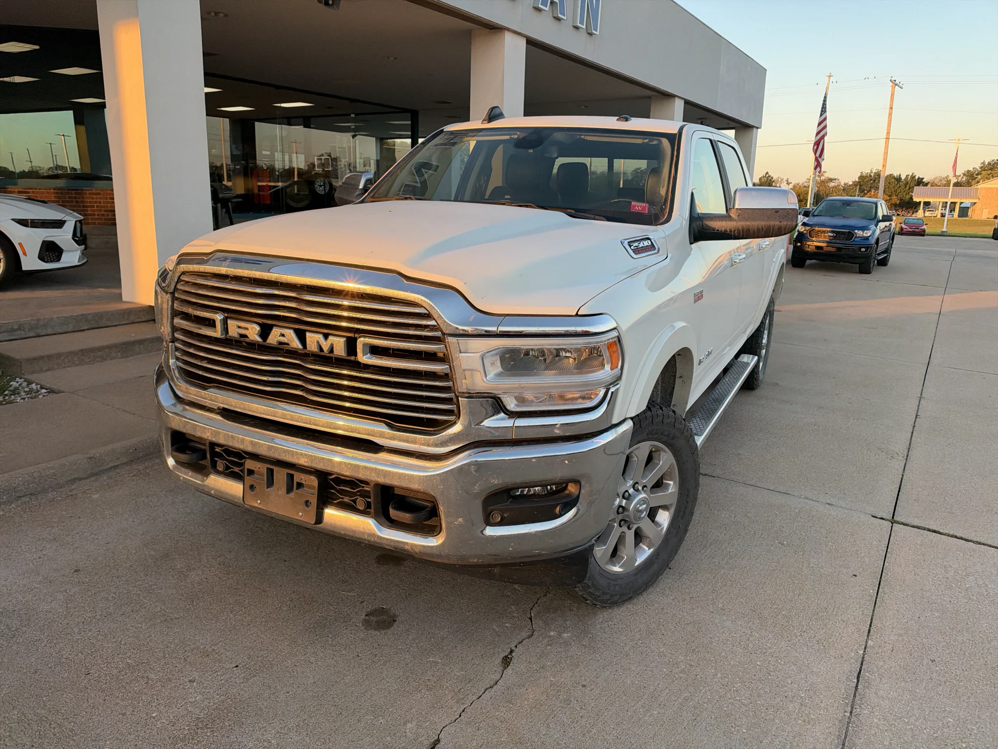 Used 2022 Pearl White Ram Laramie image 2