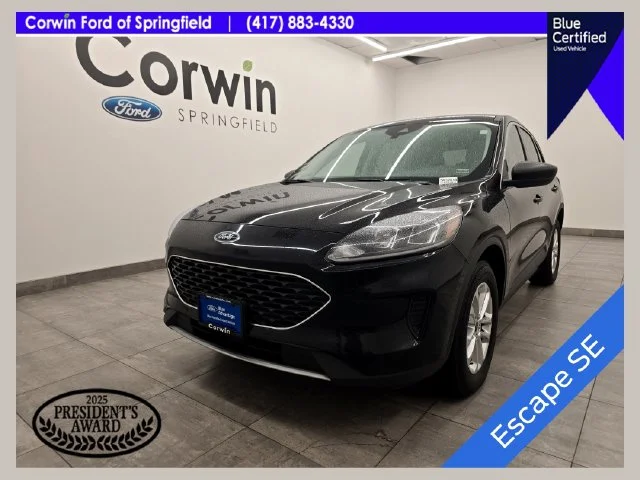 Certified Used 2022 Black Metallic Ford SE image 1