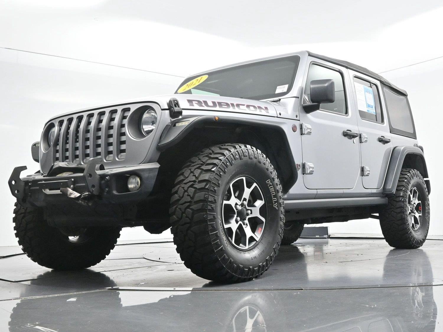 Used 2021 Billet Silver Metallic Clearcoat Jeep Unlimited Rubicon image 40