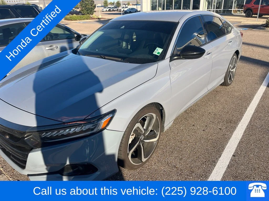 Certified Used 2022 Sonic Gray Pearl Honda Sport Special Edition image 1