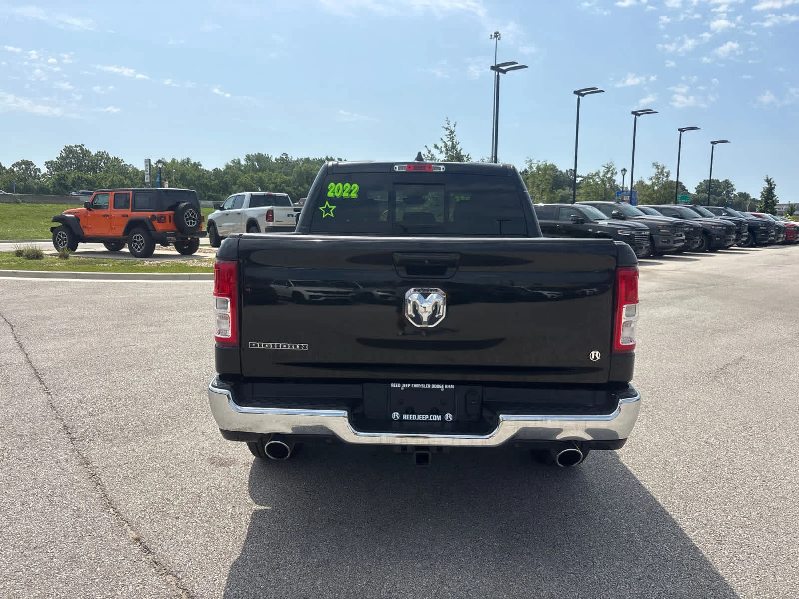 Used 2022 Diamond Black Crystal Pearlcoat Ram Big Horn image 9