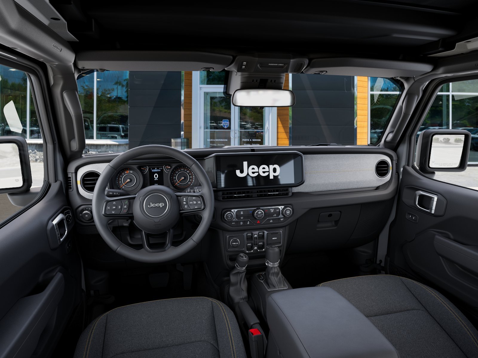 New 2026 Bright White Clear-Coat Exterior Paint Jeep Sport S image 40