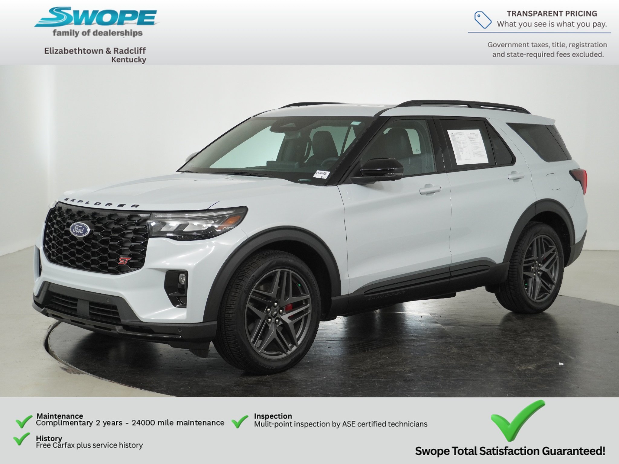 Used 2026 Space White Metallic Ford ST image 7
