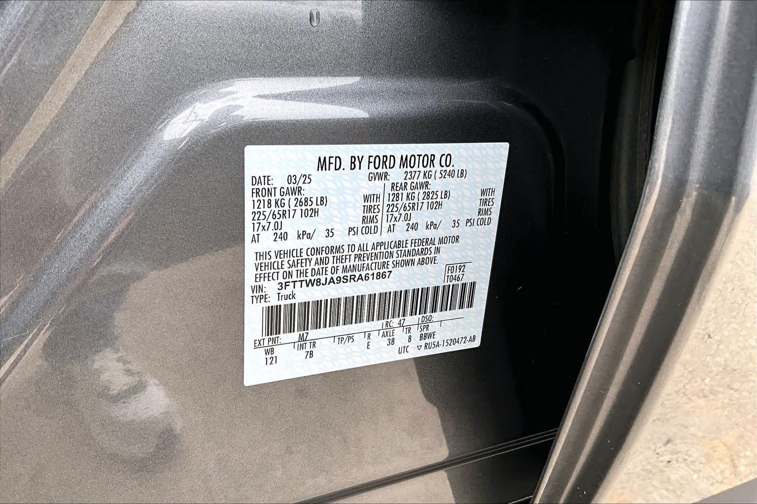 Used 2025 Carbonized Gray Metallic Ford XLT image 35