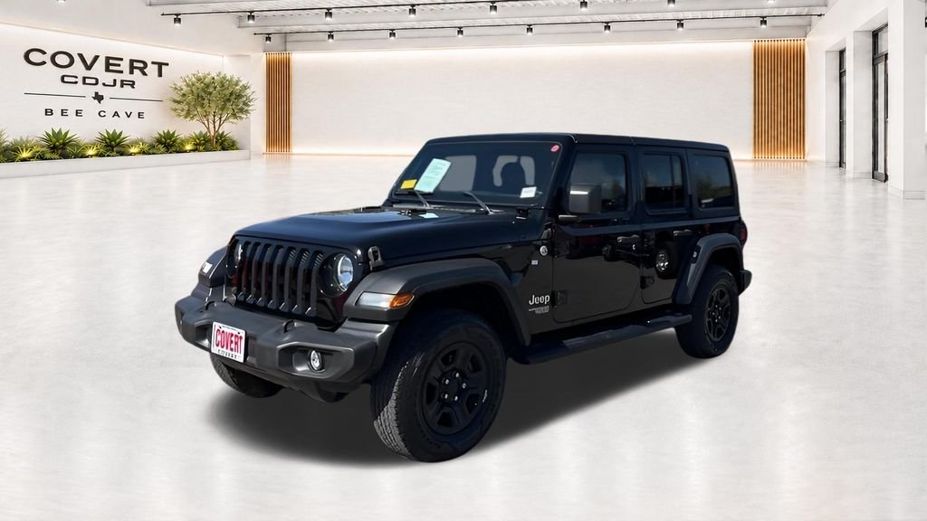 Used 2021 Black Jeep Unlimited Sport image 4