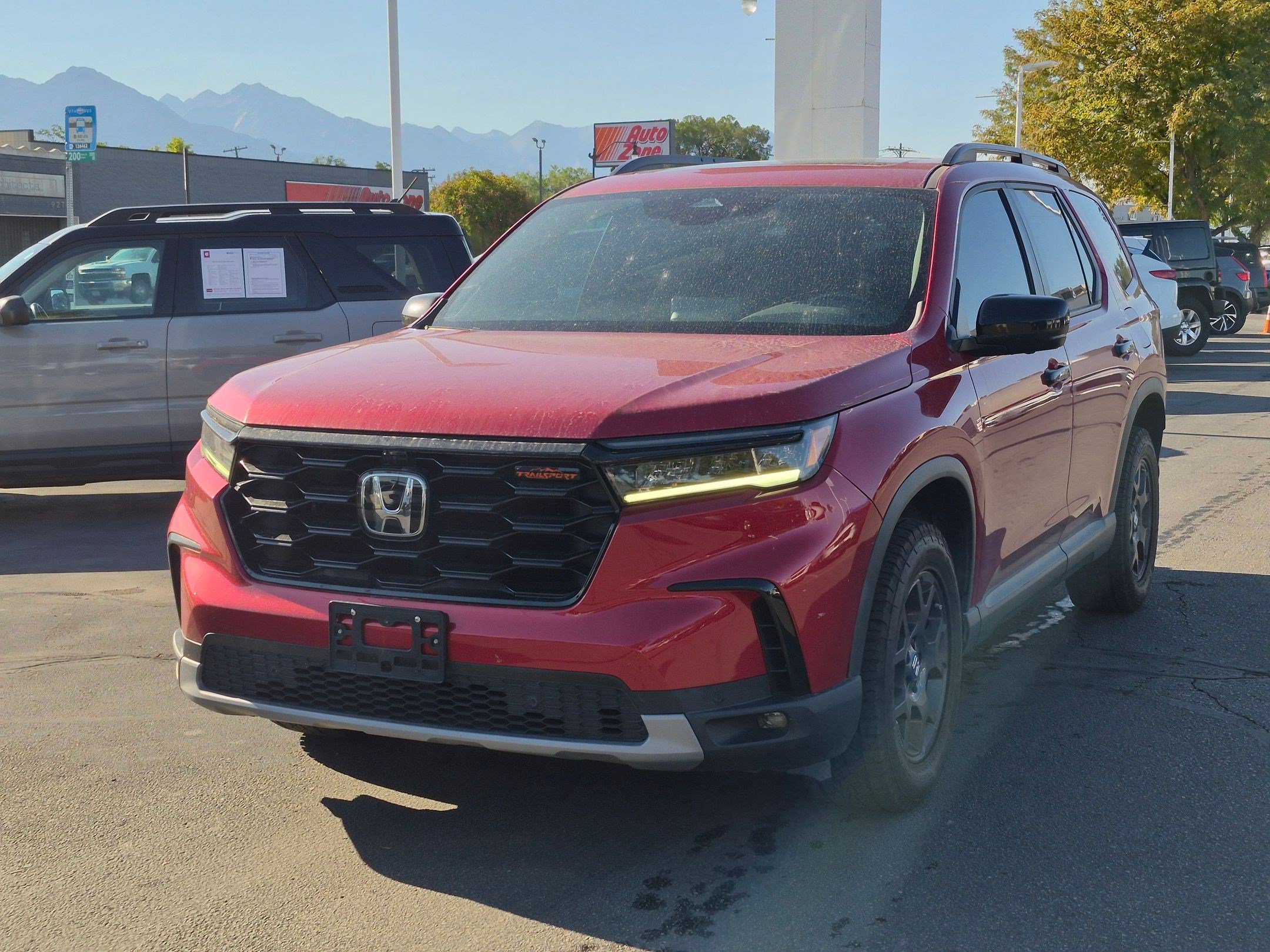 Used 2025 Radiant Red Metallic II Honda TrailSport image 8