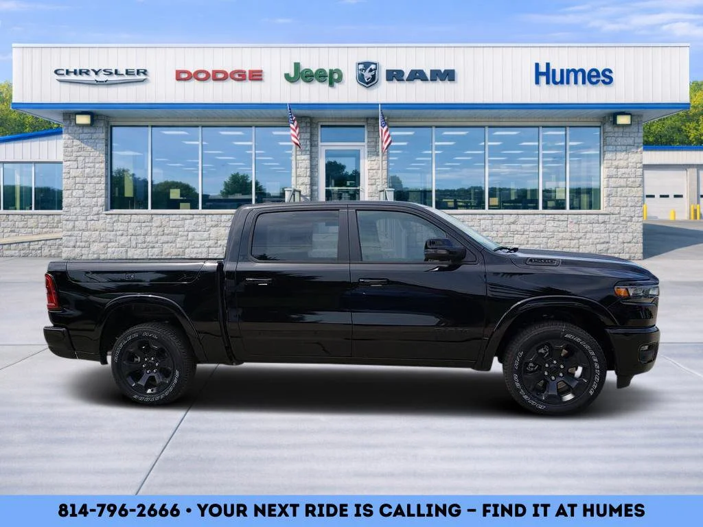 New 2026 Diamond Black Crystal Pearlcoat RAM Big Horn image 2