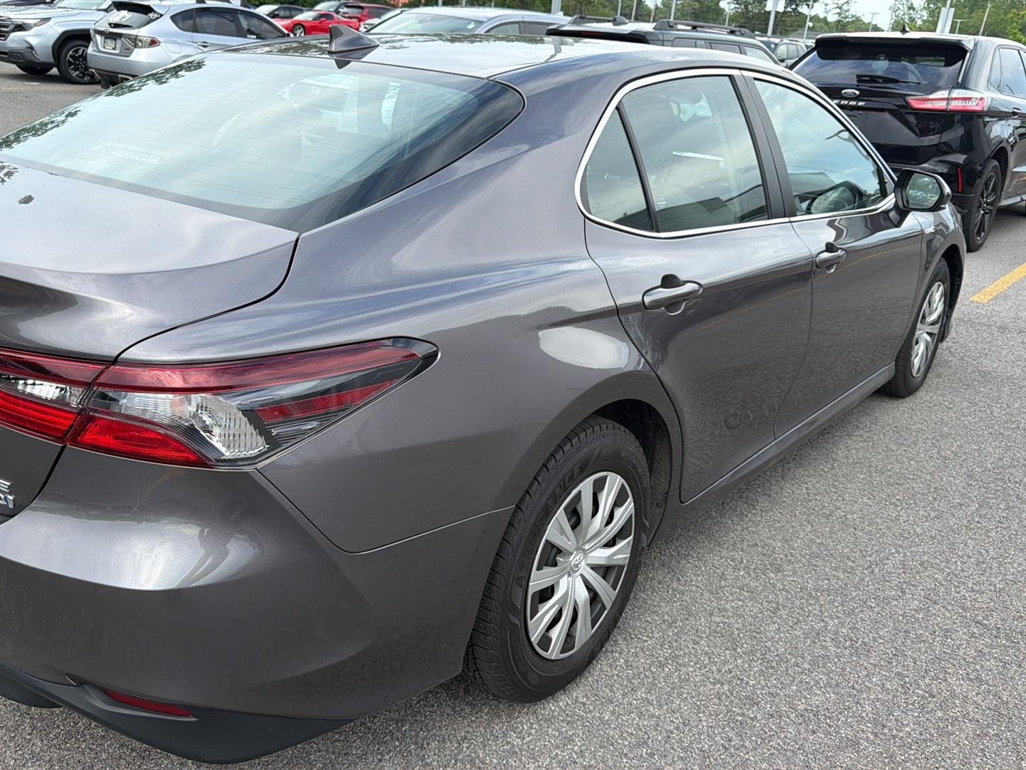 Used 2021 Predawn Gray Mica Toyota Hybrid LE image 6