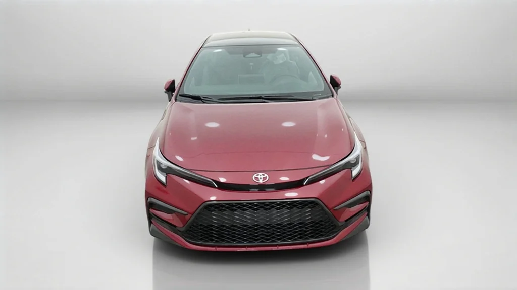New 2027 Ruby Flare Pearl with Inked roof Toyota SE image 16