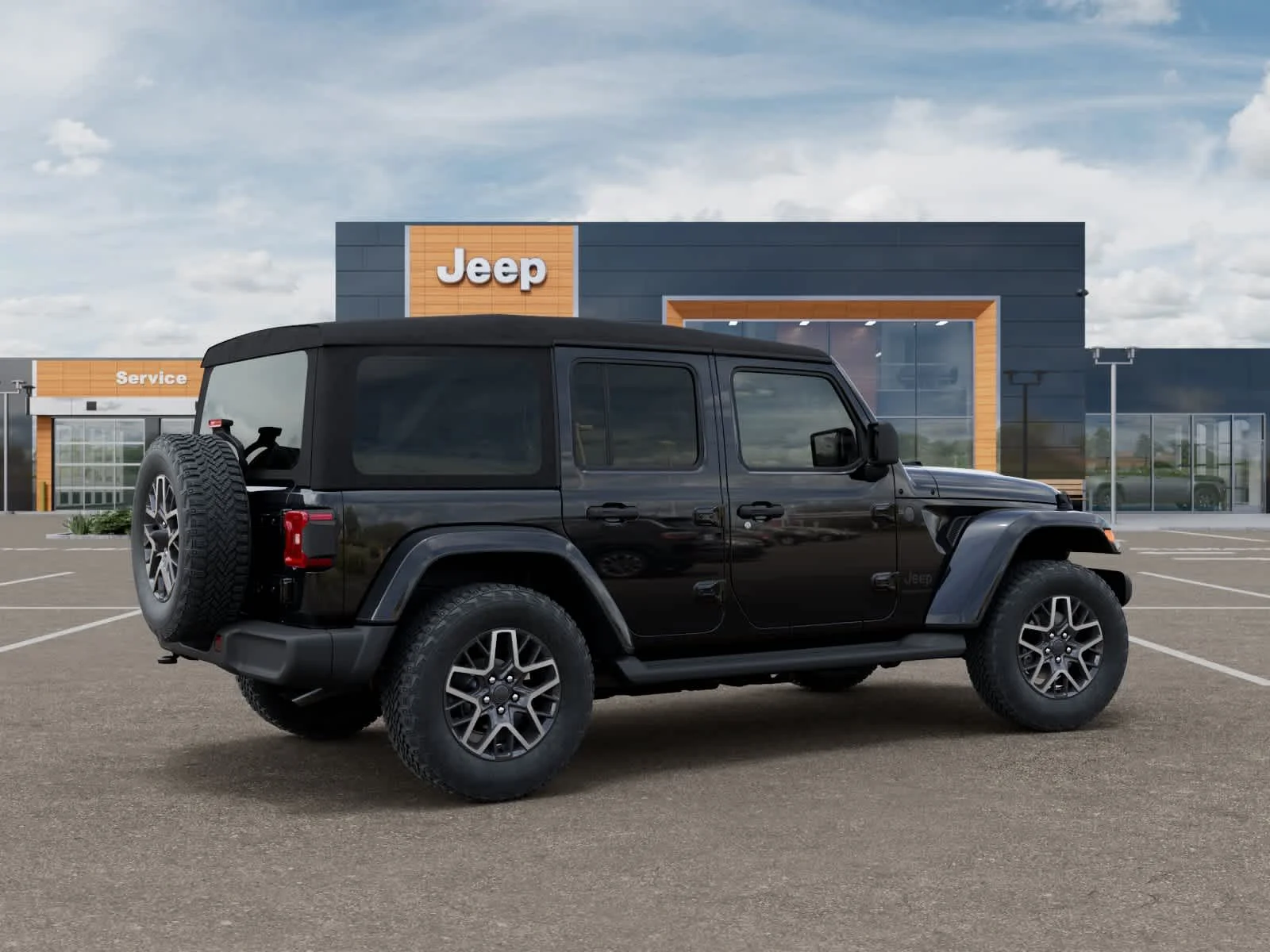 New 2026 Black Clearcoat Jeep Sahara image 4