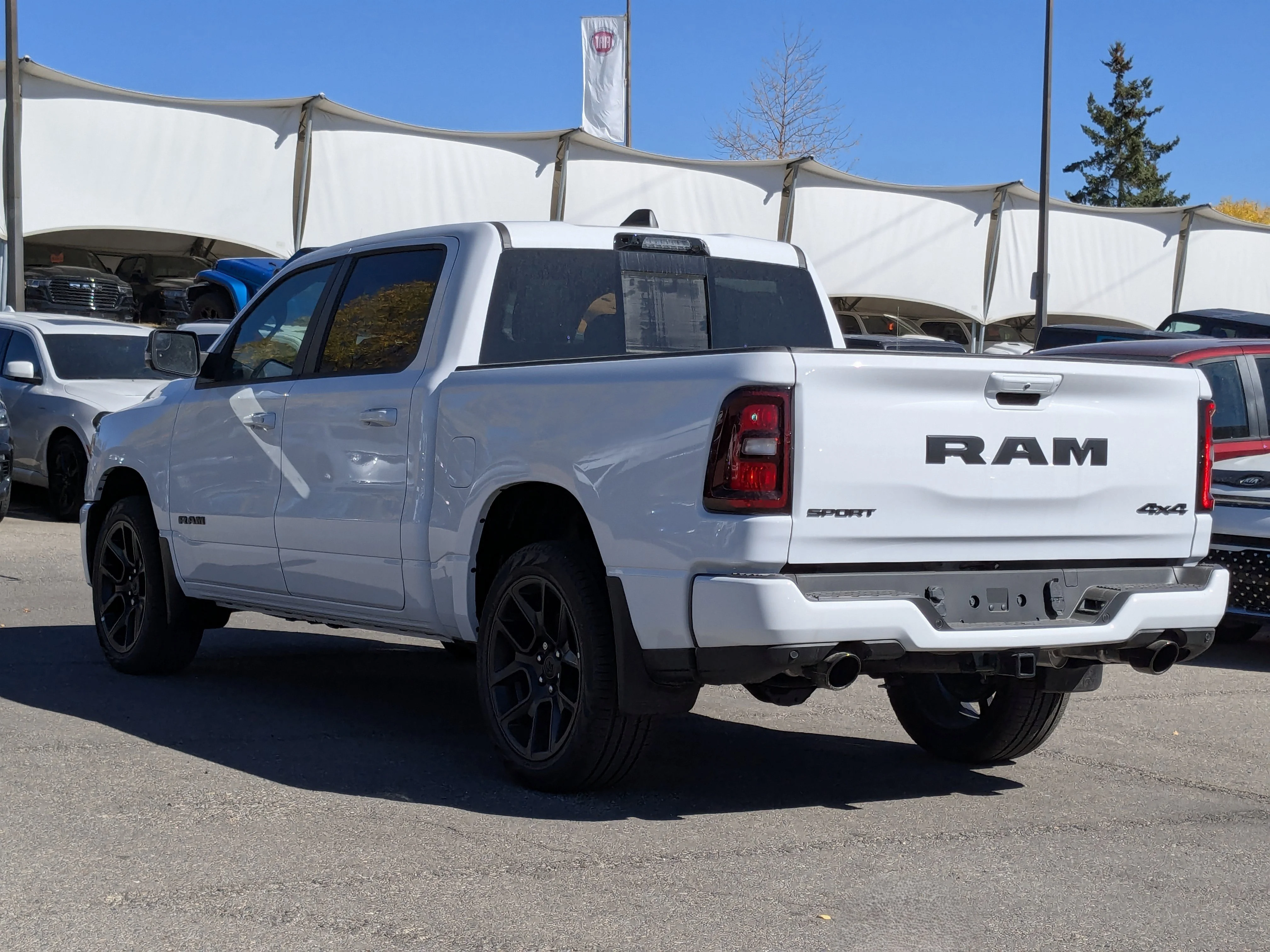 New 2025 White RAM Sport - - Night Edition - Level 1 Equip - Panoramic Sunroof & Tons more! image 6