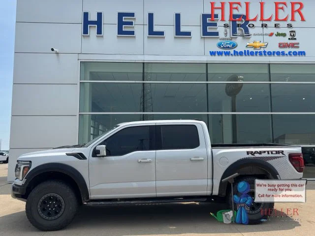 Used 2025 White Metallic Ford Raptor image 1
