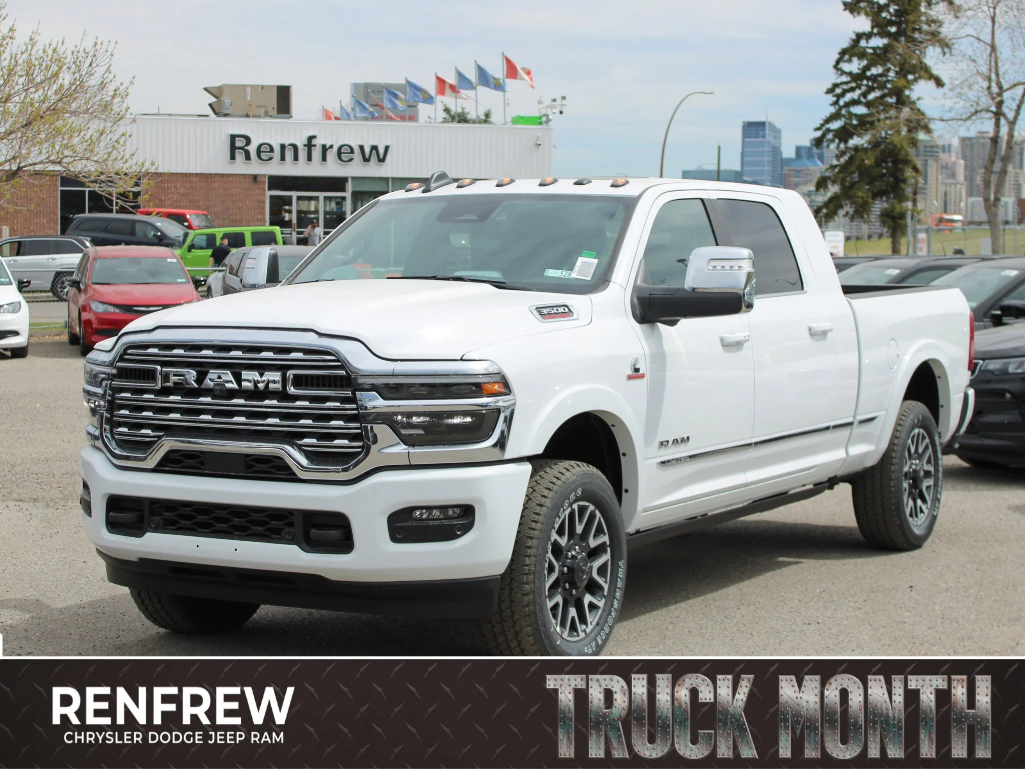 New 2025 White RAM Limited Mega Cab image 1