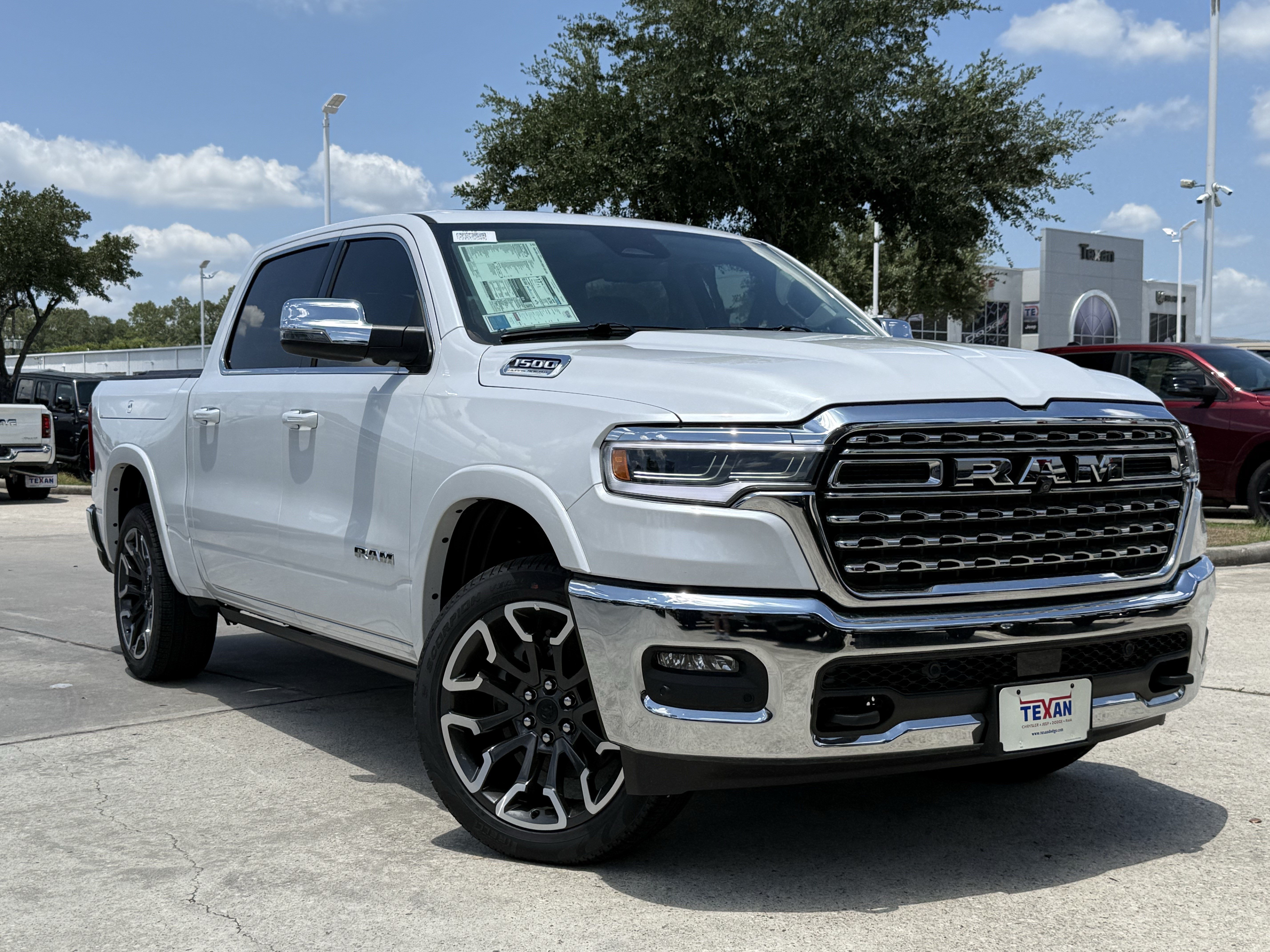 New 2026 Ivory White Tri-Coat Pearl-Coat Exterior Paint RAM Longhorn image 2