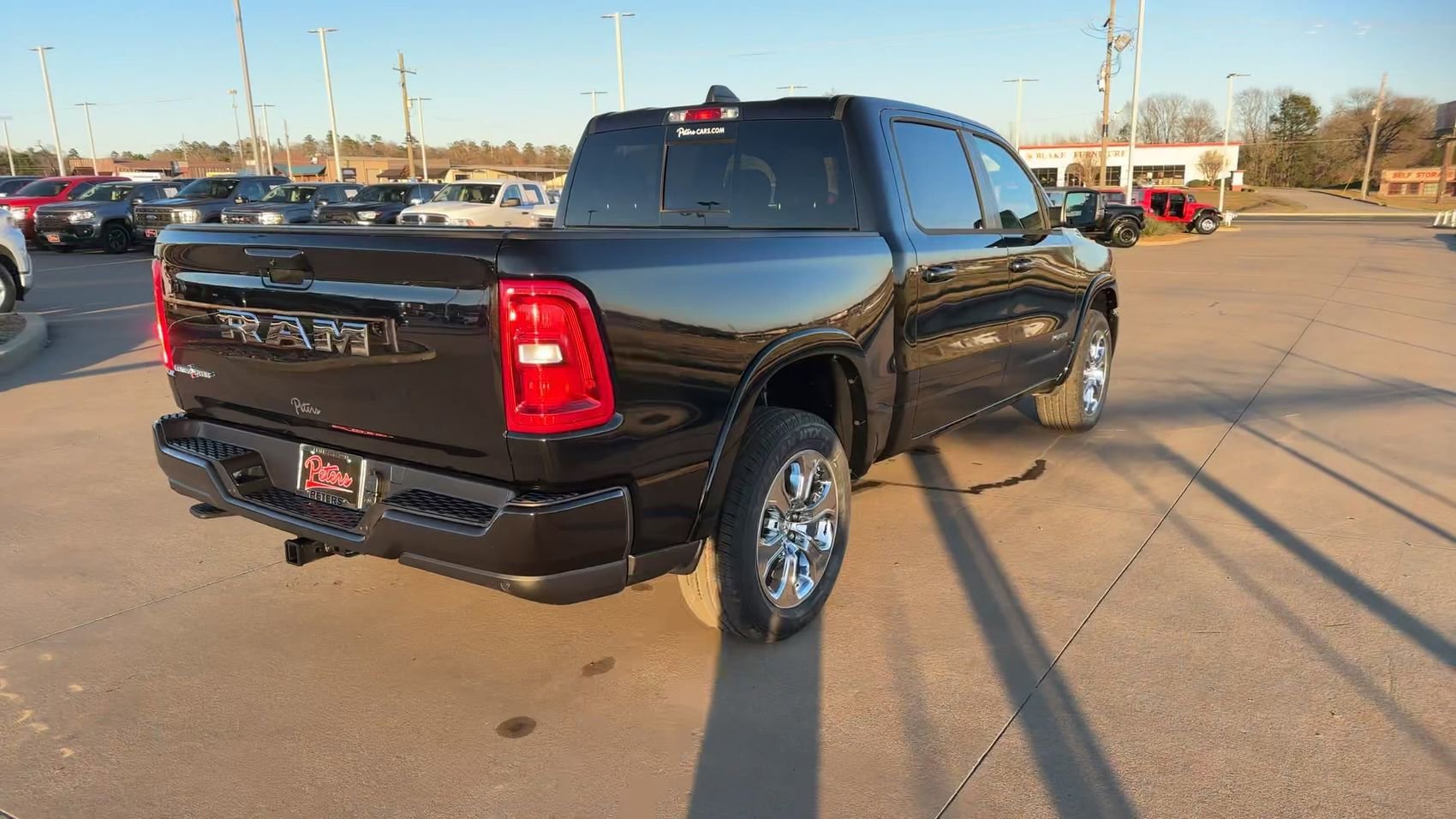 New 2025 Diamond Black Crystal Pearlcoat Ram Lone Star image 9