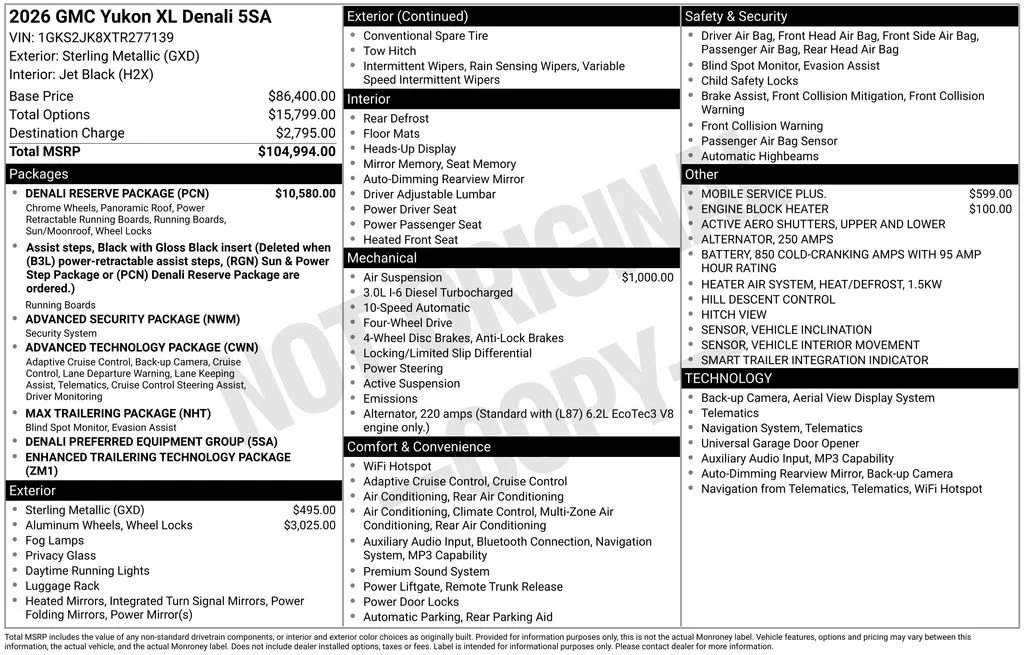 2026 GMC Yukon XL Denali - Photo 40