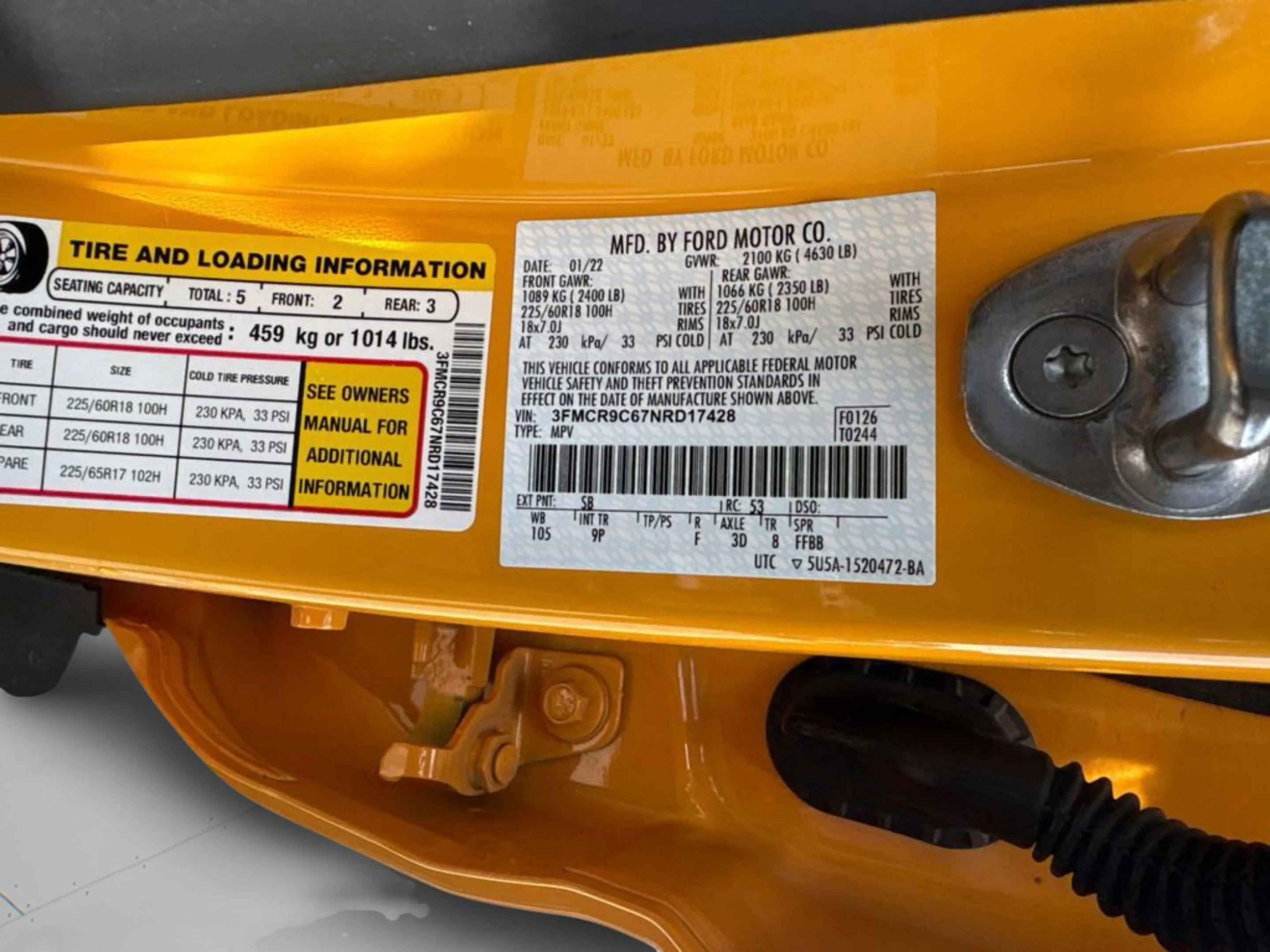 Used 2022 Orange Metallic Ford Outer Banks image 45