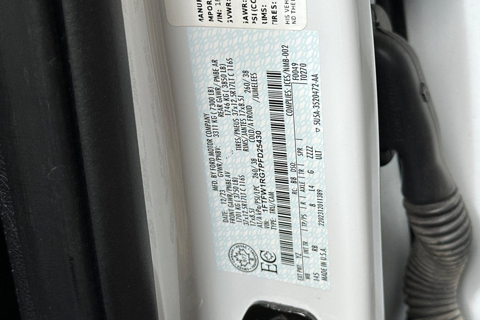 Used 2023 White Ford Raptor image 37