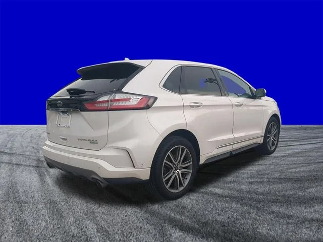 Certified Used 2019 White Platinum Tri-Coat Metallic Ford Titanium image 4