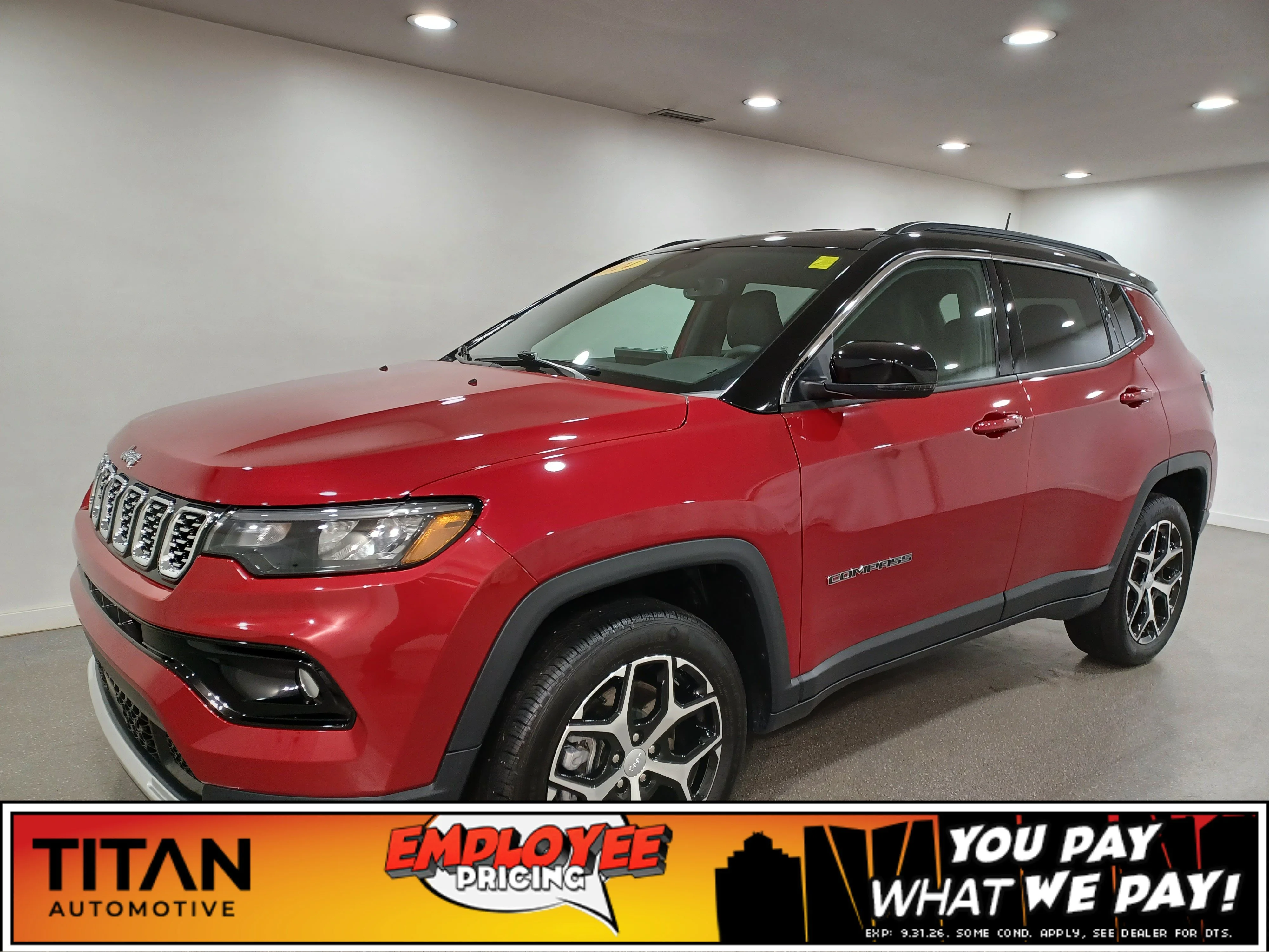 Certified Used 2024 Red Hot Pearl Jeep Limited 4x4*Remote Start | Htd Leather |  Htd Wheel | Blind Spot Detection | Lane Keep Assist image 1