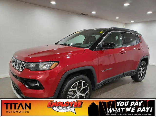 2024 Jeep Compass Limited 4x4*Remote Start | Htd Leather |  Htd Wheel | Blind Spot Detection | Lane Keep Assist