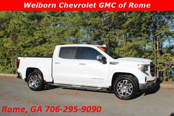 Certified Used 2026 Glacier White Tricoat GMC SLT image 1