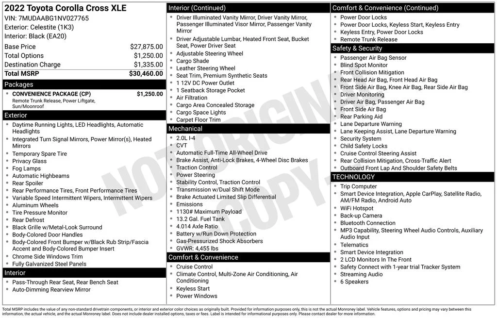 Used 2022 Gray Toyota XLE image 17