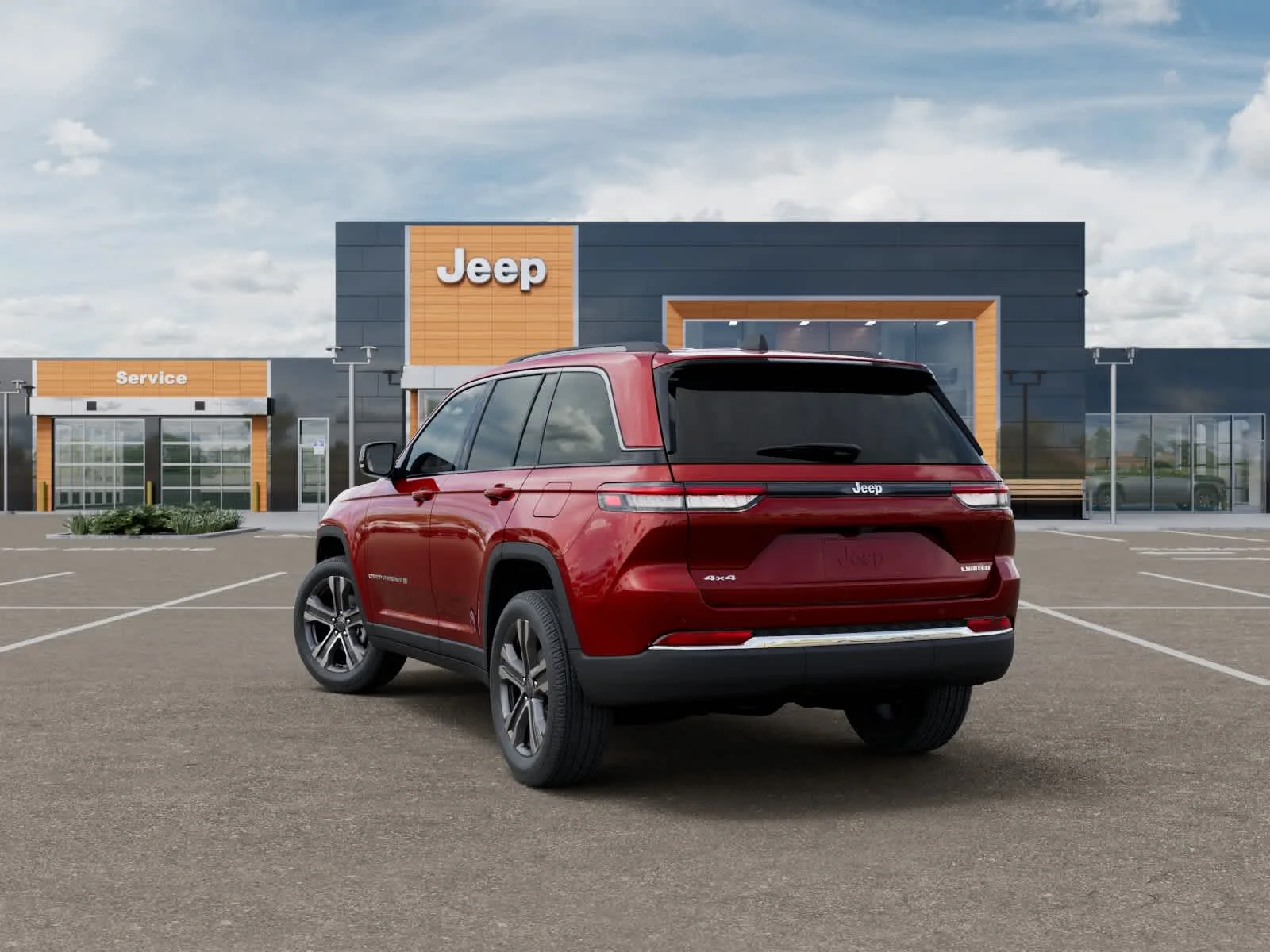 New 2027 Red Hot Pearlcoat Jeep Limited image 3