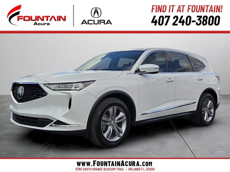 Certified Used 2024 Platinum White Pearl Acura MDX image 1