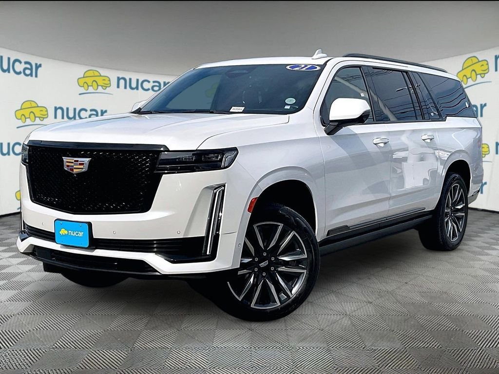 Used 2021 White Cadillac Sport Platinum image 3