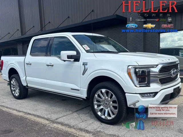 Used 2021 Star White Metallic Tri-Coat Ford Limited image 1