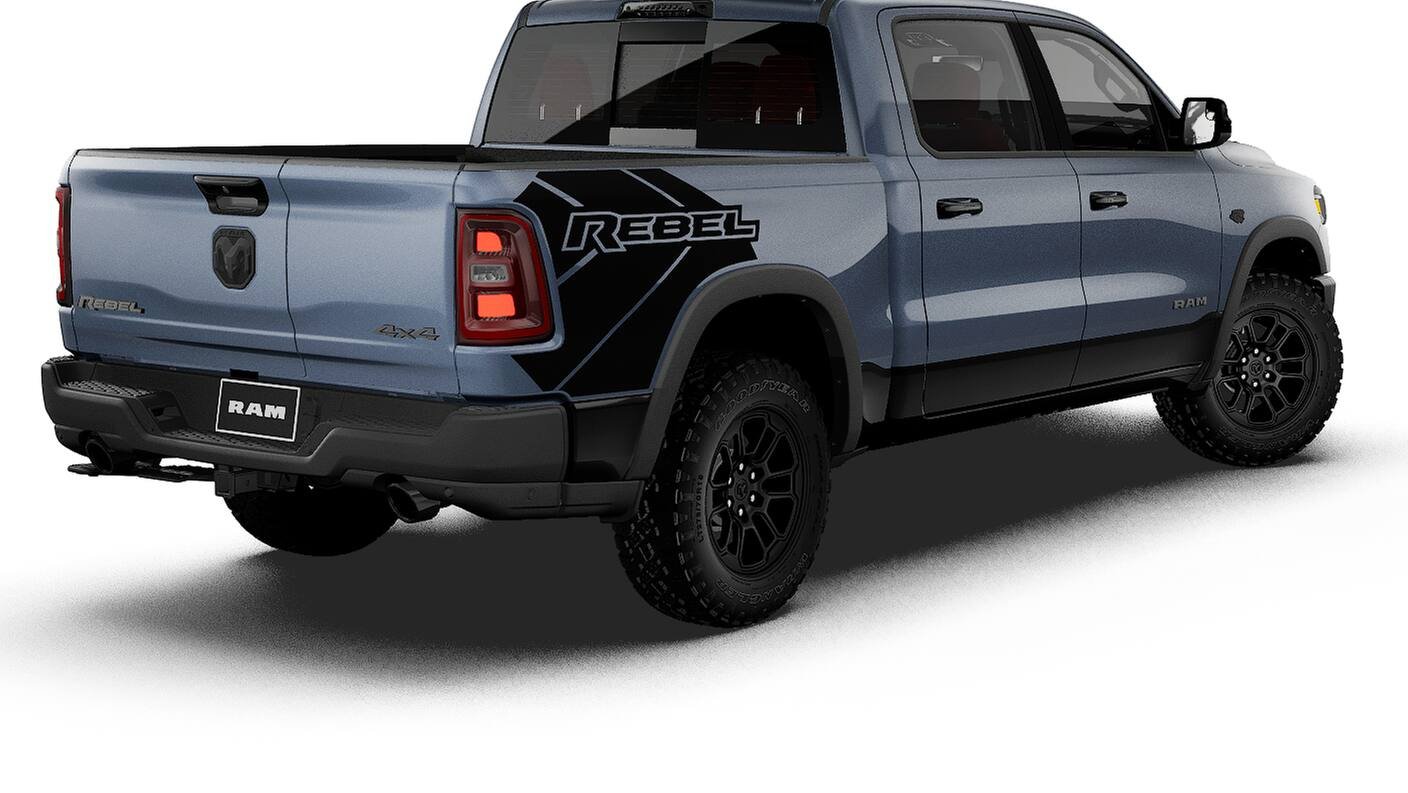 New 2027 Forged Blue Metallic Exterior Paint RAM REBEL image 14
