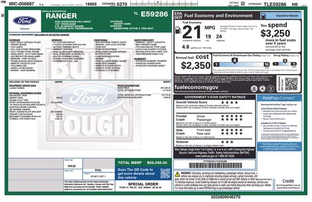 New 2026 Beige Ford Lariat image 7
