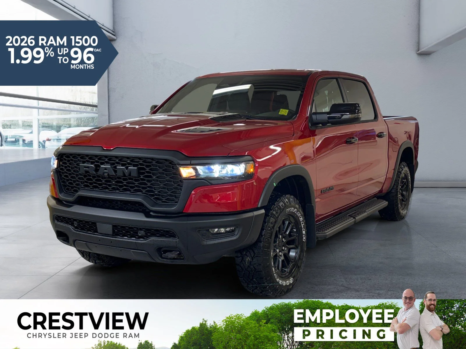 New 2026 MOLTEN RED PEARL Ram Rebel image 1