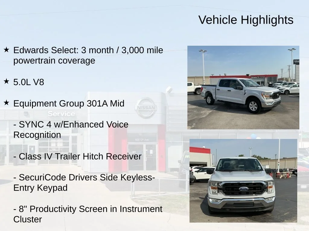 Used 2022 White Ford XLT image 7