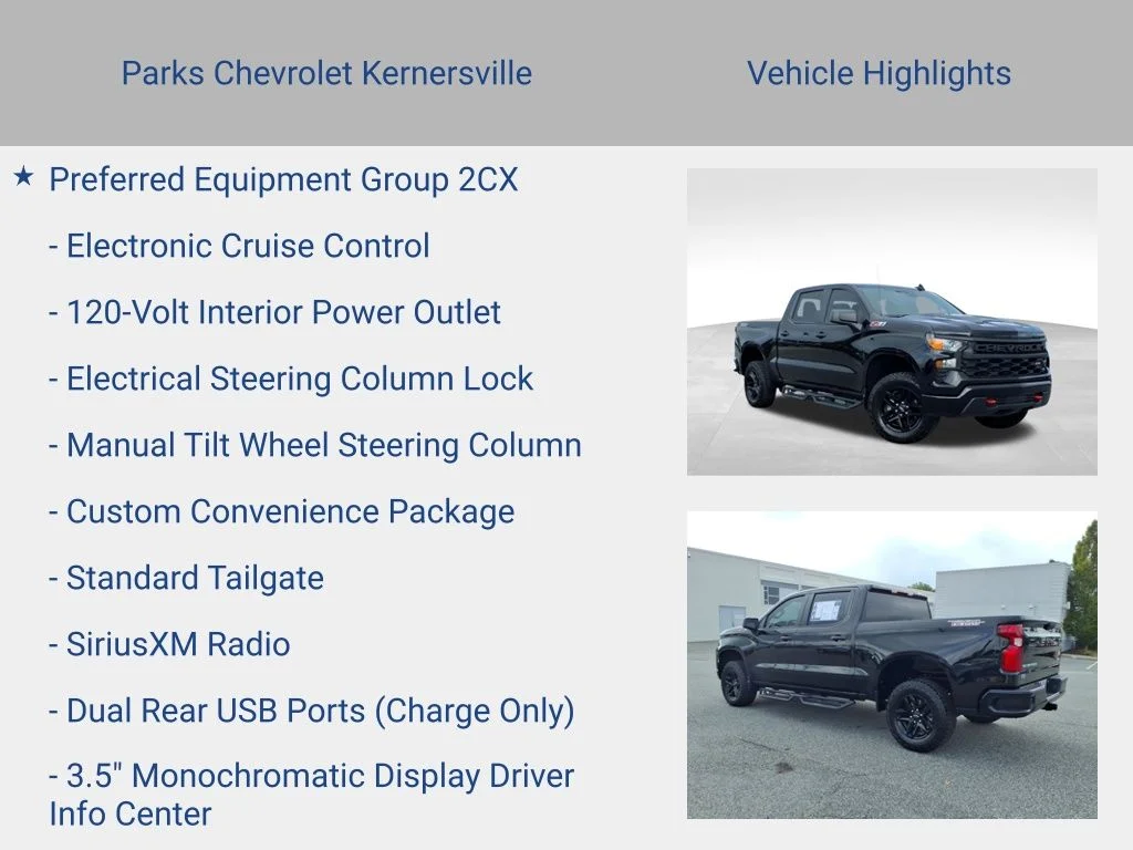 Certified Used 2024 Black Chevrolet Custom Trail Boss image 15