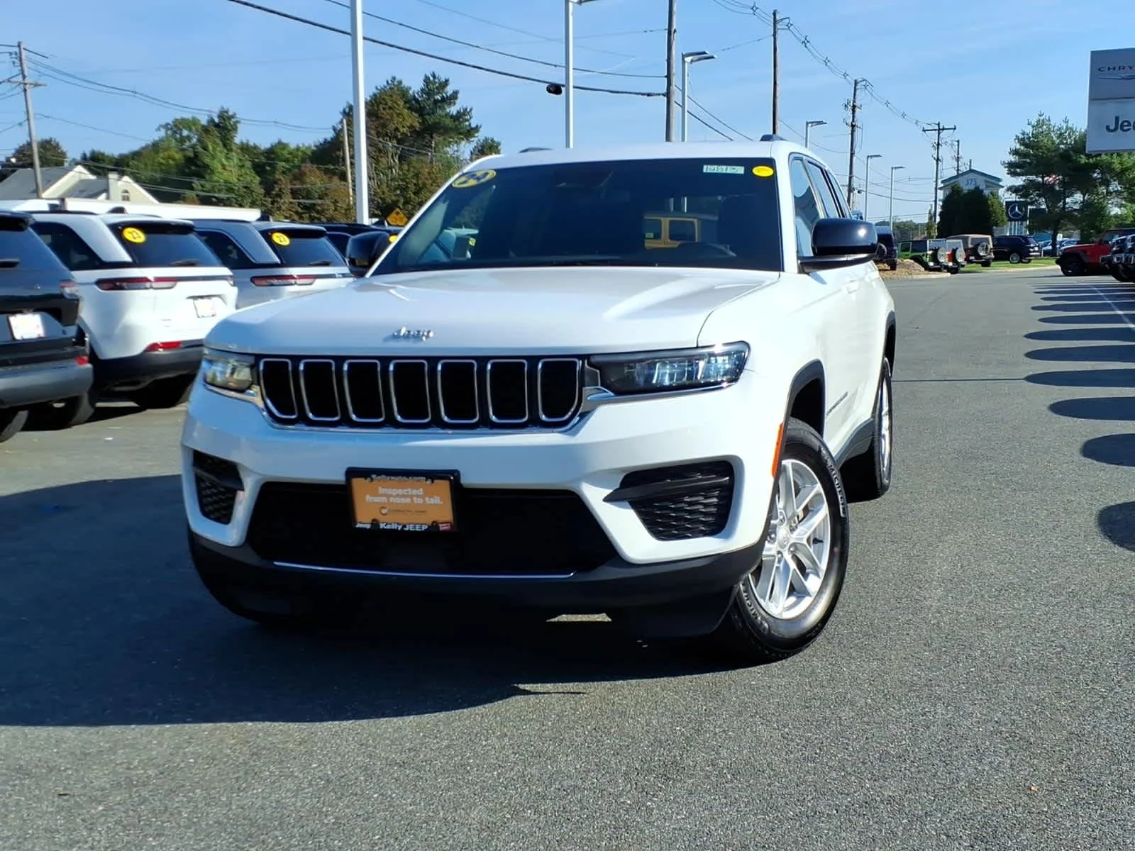 Certified Used 2024 Bright White Clearcoat Jeep Laredo X image 2