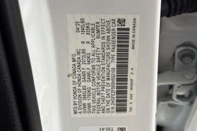 Certified Used 2025 Platinum White Pearl Honda Sport image 36
