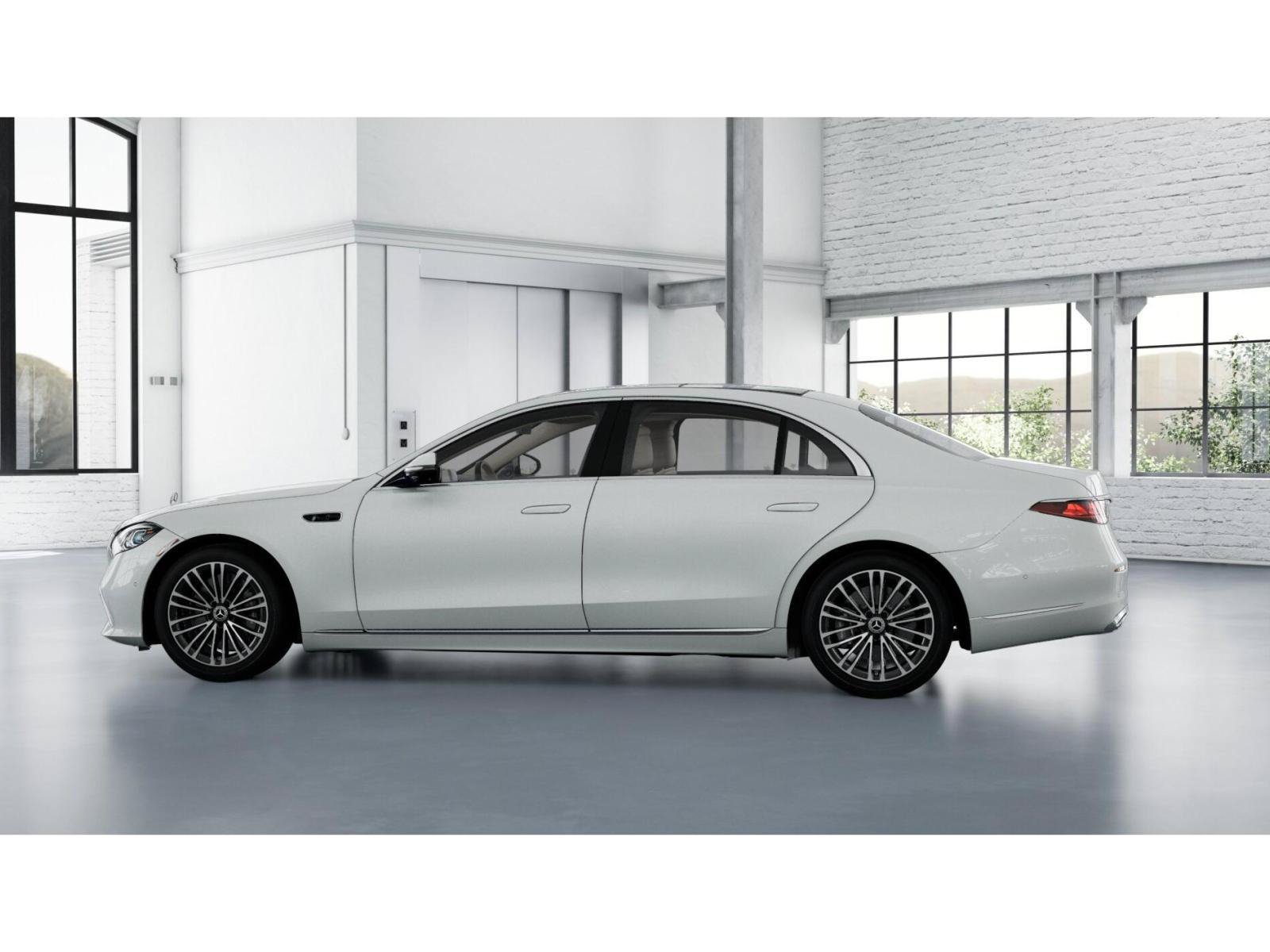 New 2027 MANUFAKTUR Moonlight White Metallic Mercedes-Benz S 500 4MATIC® Sedan image 33