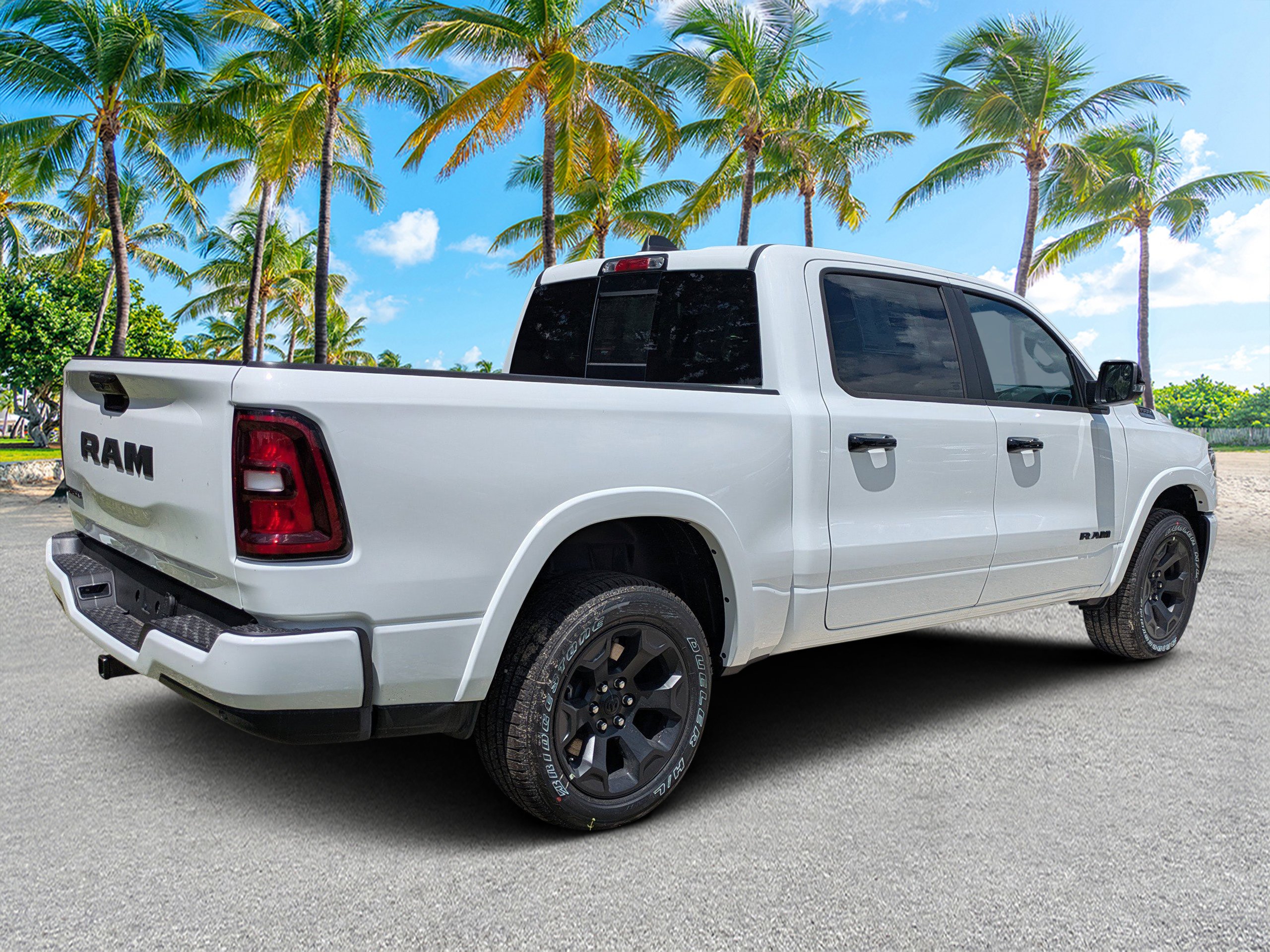 New 2026 Bright White Clear-Coat Exterior Paint RAM Big Horn image 3