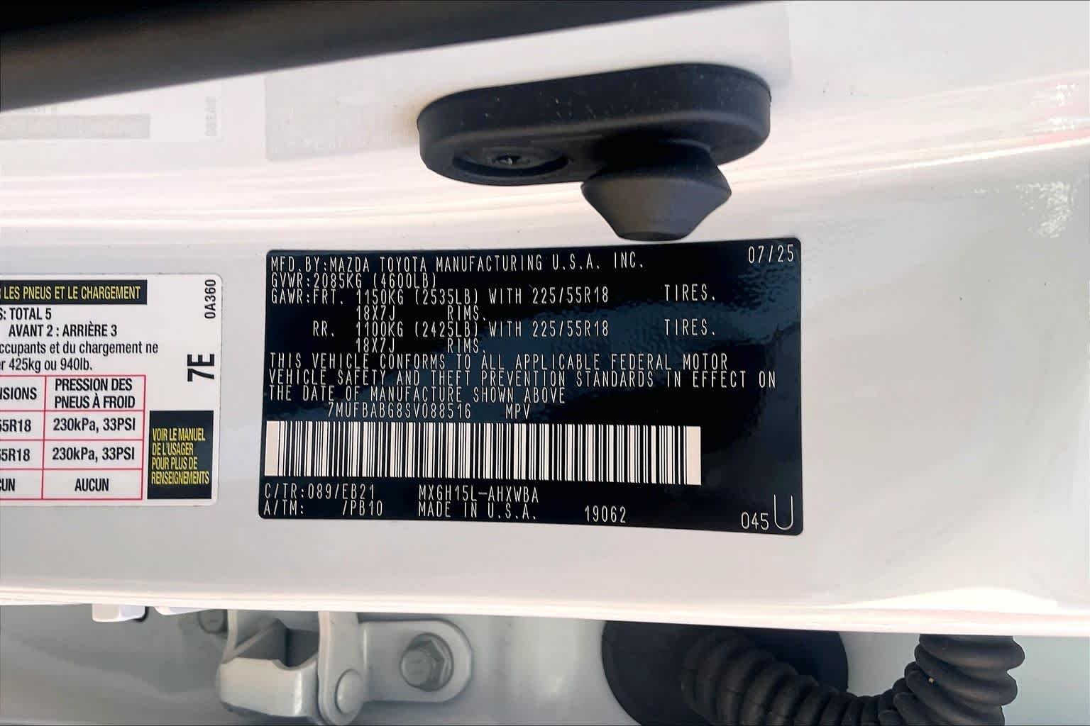 Used 2025 Wind Chill Pearl Toyota Hybrid XSE image 35