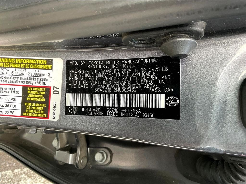 Used 2021 Gray Pearl Lexus 350 image 6
