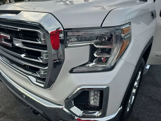 Used 2019 WHITE FROST TRICOAT GMC SLT image 32