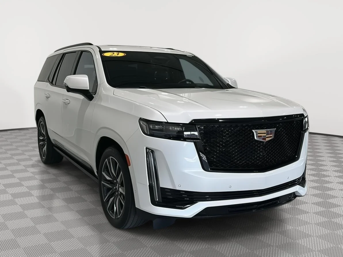 Used 2023 Crystal White Tricoat Cadillac Sport Platinum image 7