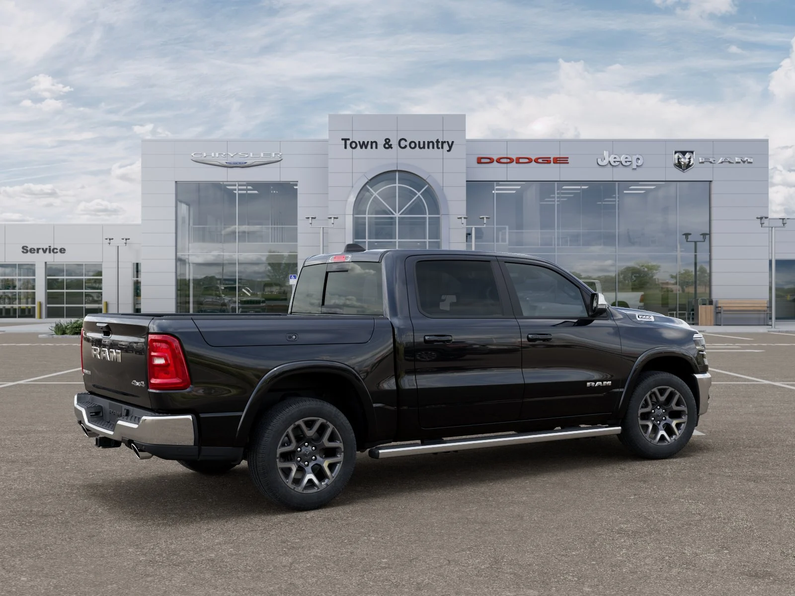New 2026 Diamond Black Crystal Pearl-Coat Exterior Paint RAM Laramie image 30