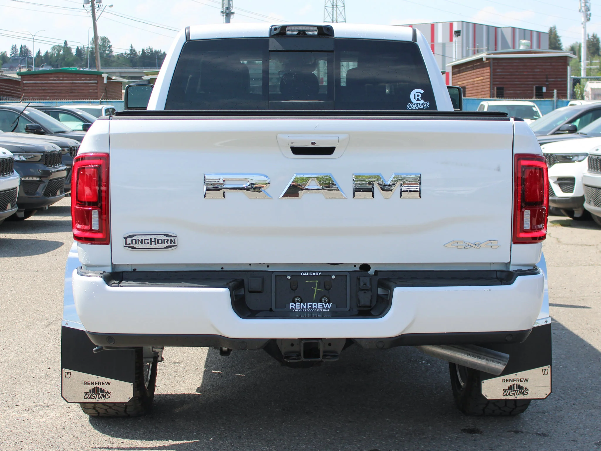 New 2026 White RAM Limited Longhorn*, 2 Inch BDS Lift, Forged 22 Inch Wheels, 35 Inch Tires image 7