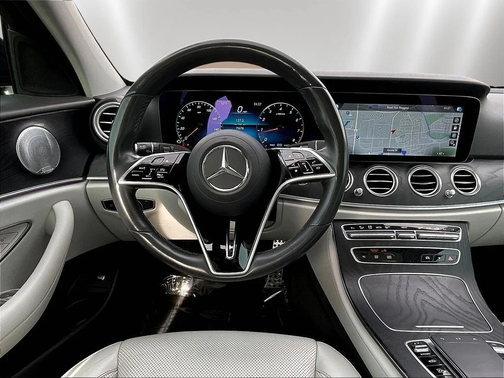 Used 2021 designo Cardinal Red Metallic Mercedes-Benz E 450 image 8
