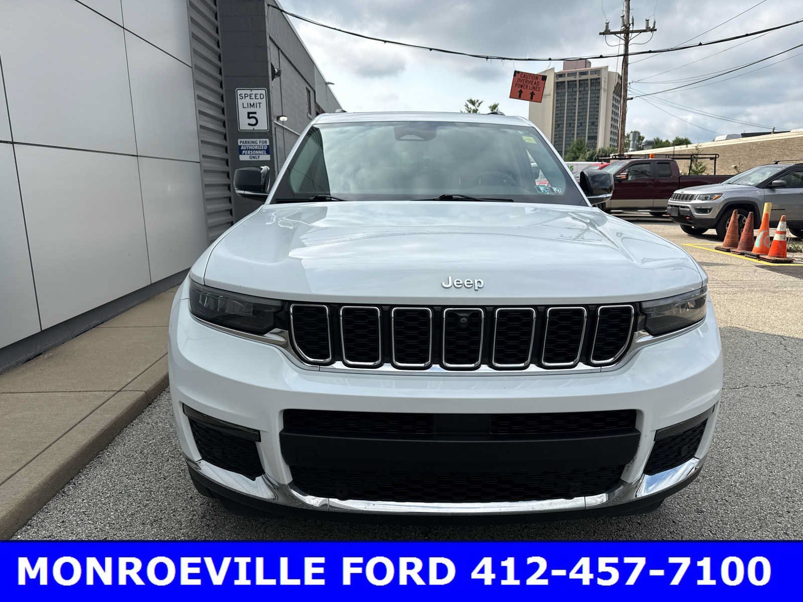 Used 2023 Bright White Clearcoat Jeep Limited image 2