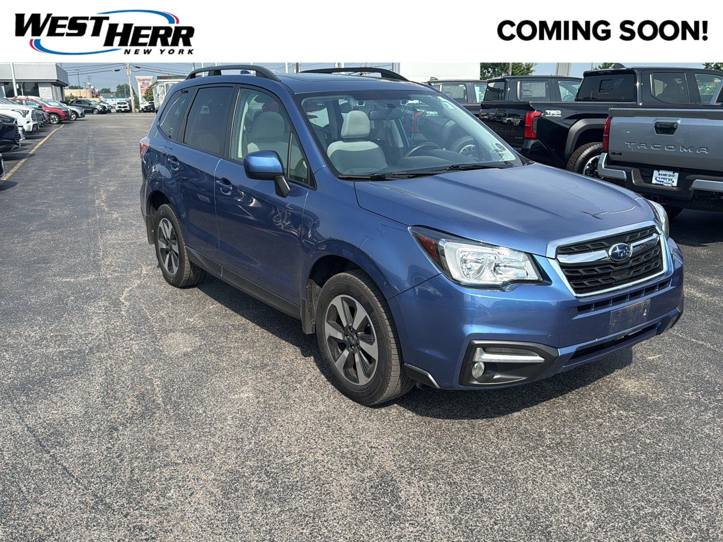 Used 2018 Quartz Blue Pearl Subaru Premium image 1