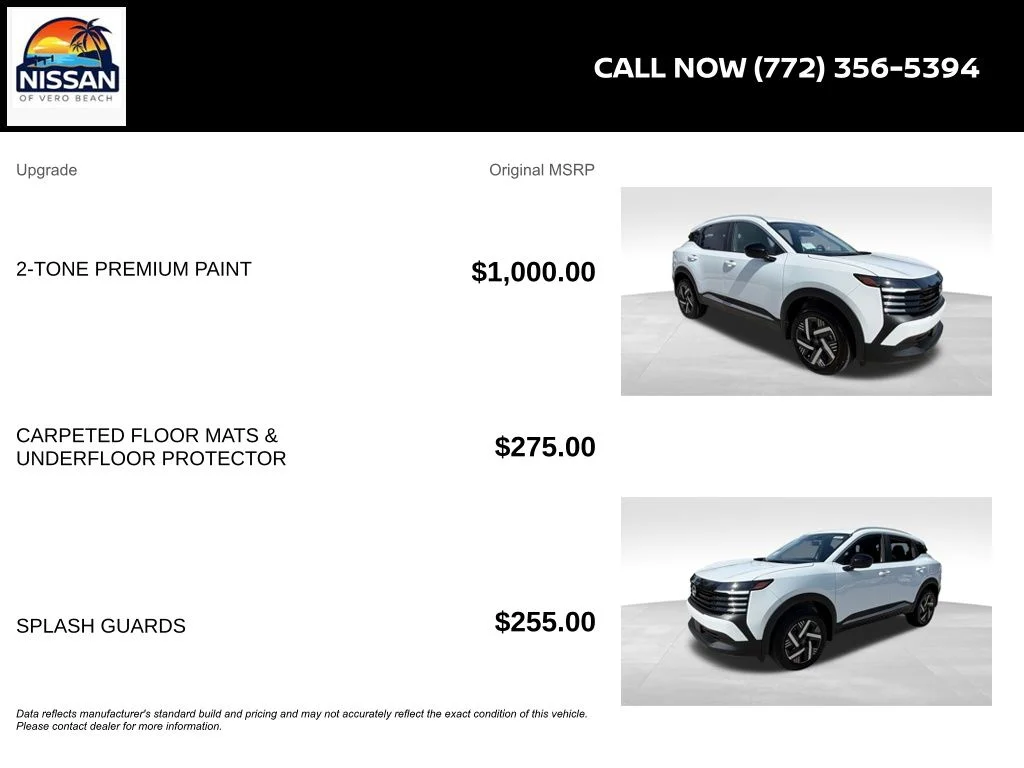 New 2026 Aspen White TriCoat / Super Black Two-tone Nissan SV image 6